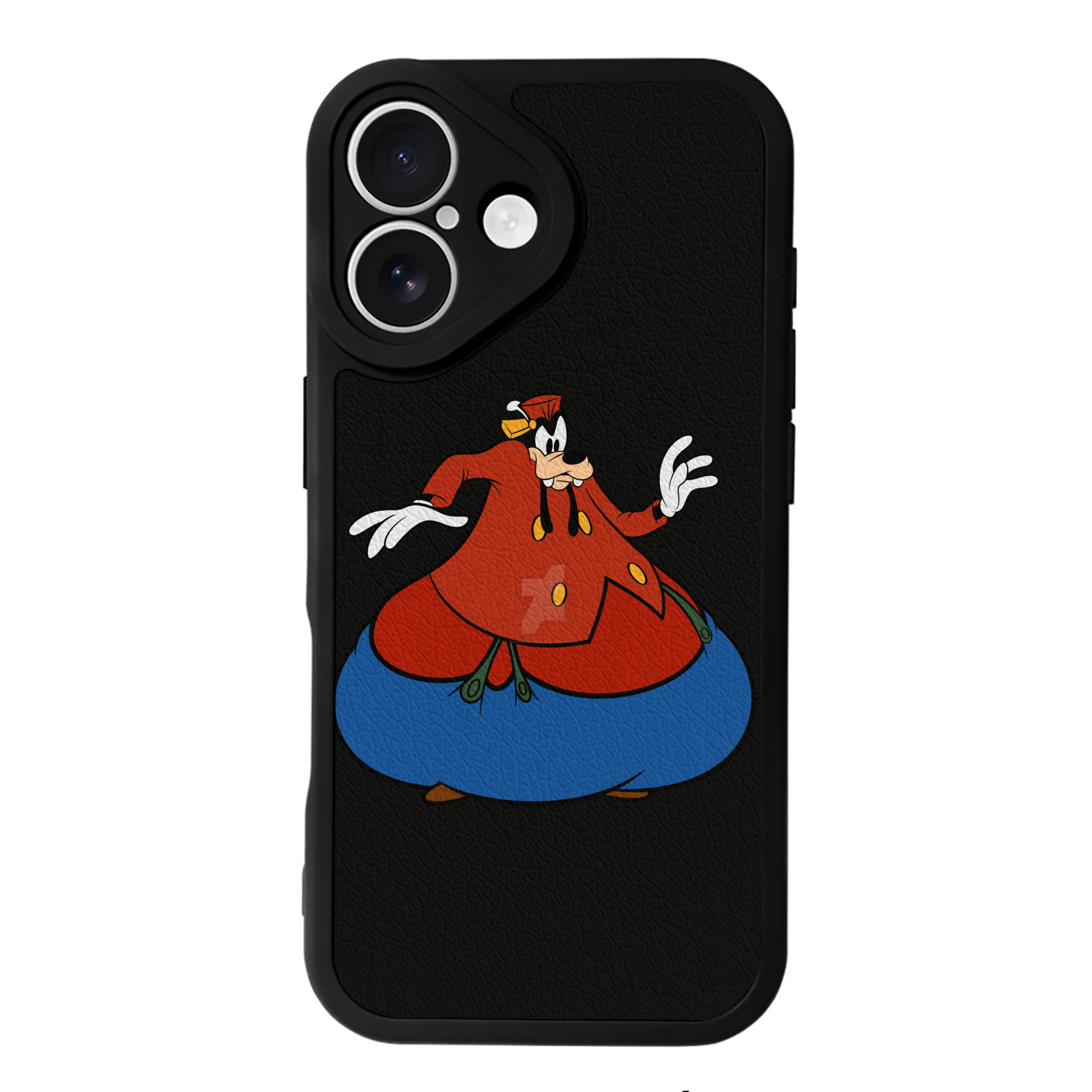 （画像用） ミッキーマウス Mickey Mouse 【iPhone 16シリーズ対応】シリコンスマホケース（レザー調） 材質：シリコン